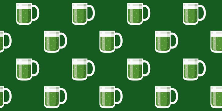 Irish green beer pattern