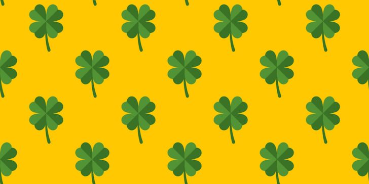 Irish shamrock pattern
