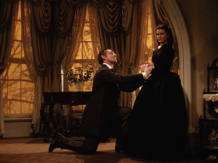 Clark Gable and Vivien Leigh in Gone with the Wind (1939)