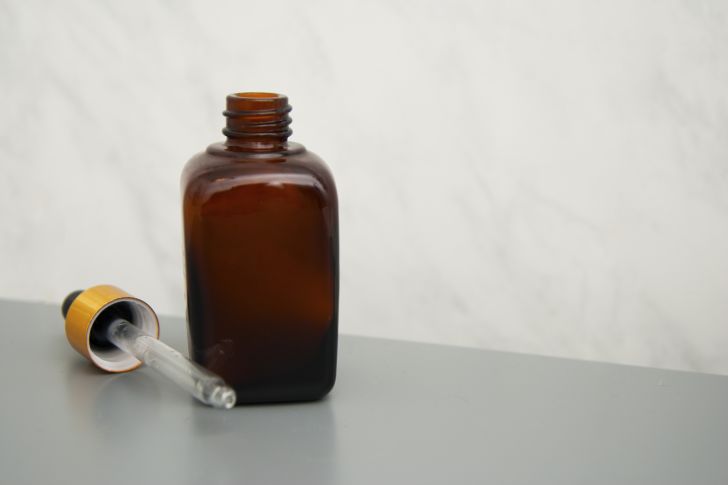 Bottle of oil cleanser.