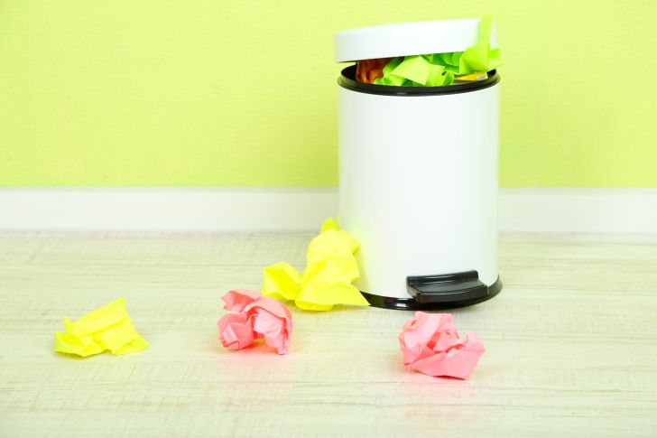 foot-pedal trash can