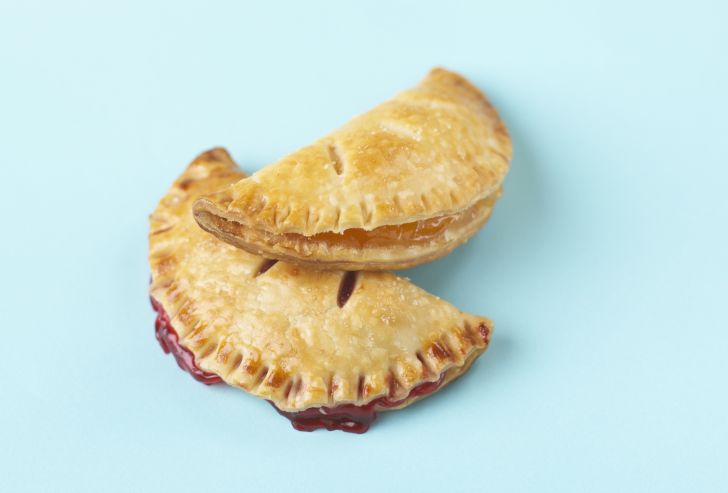 Two fried fruit pies.