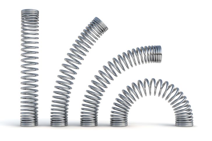 Metal springs bending