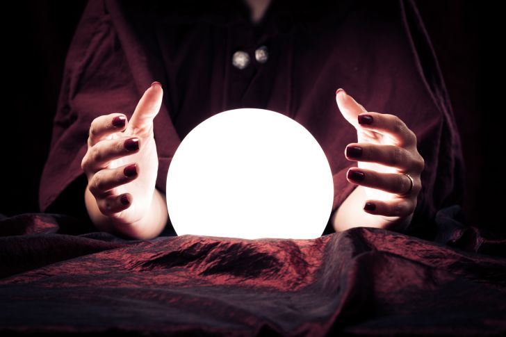 Fortune teller's hands