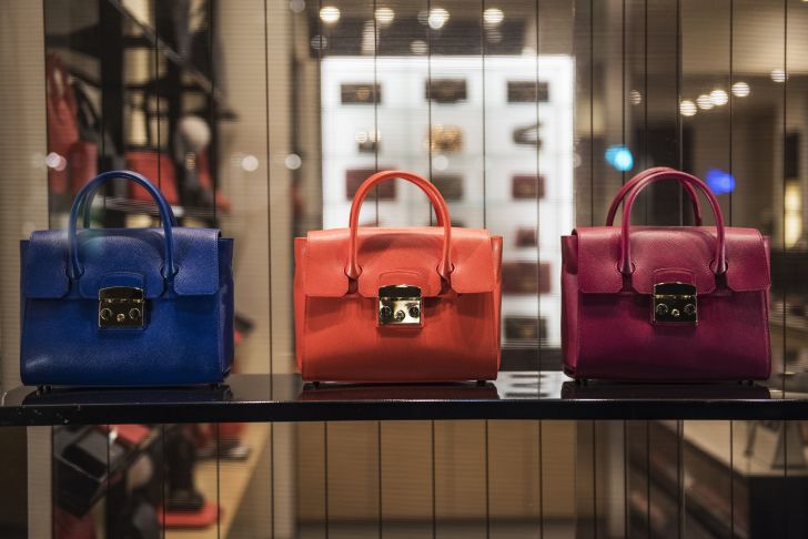 purses in a store