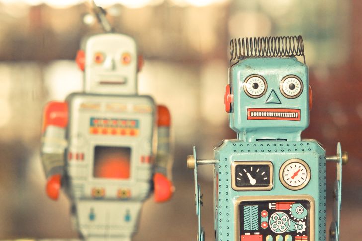 tin robot toys