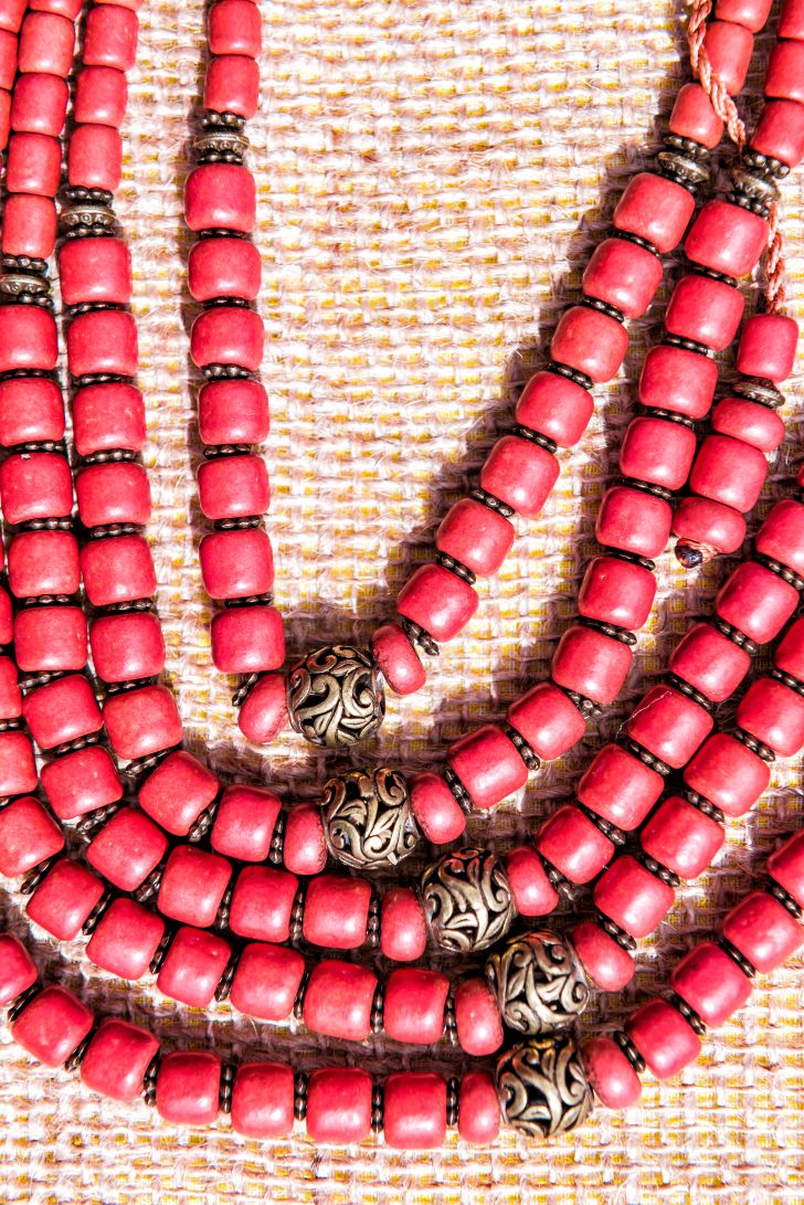 coral necklace