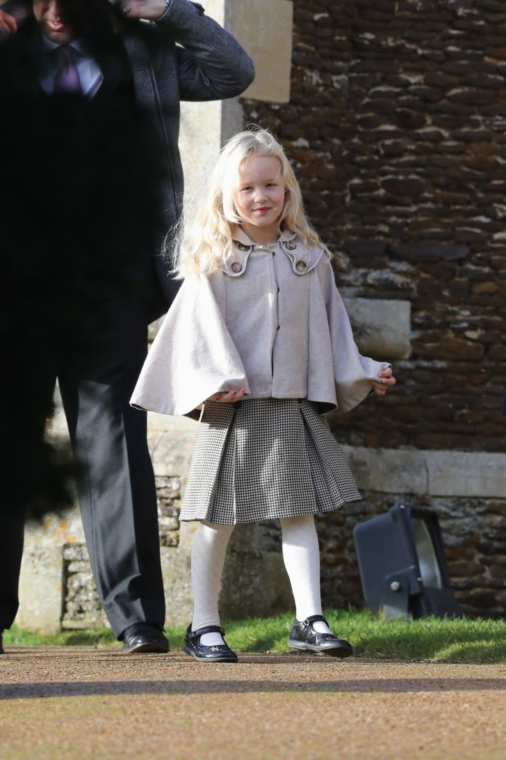 Savannah Phillips attends a Christmas Day church service
