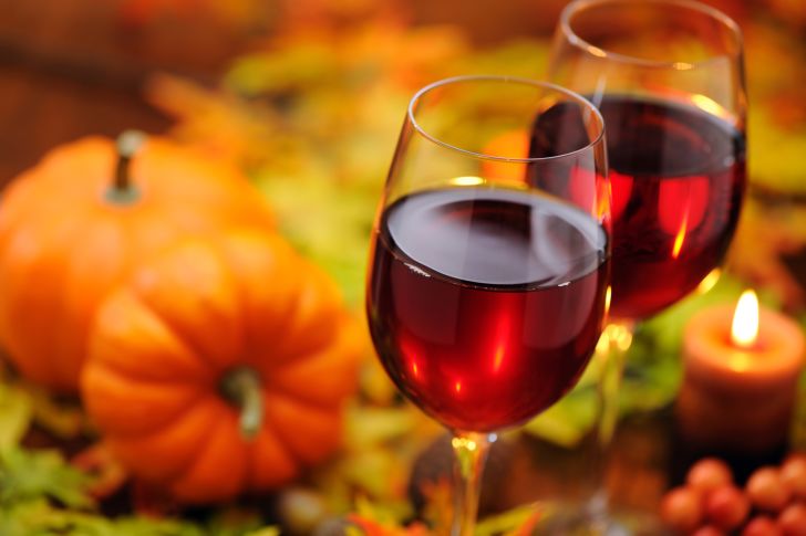 Two glasses of wine.