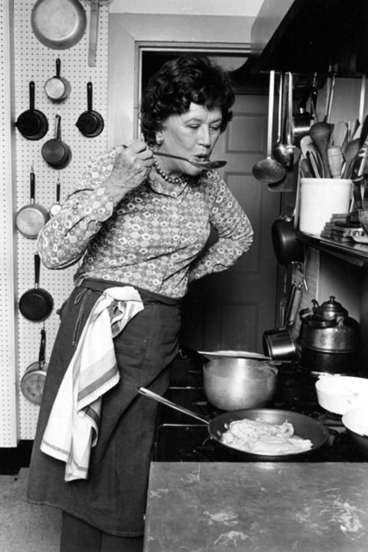 Julia Child in her kitchen in 1978