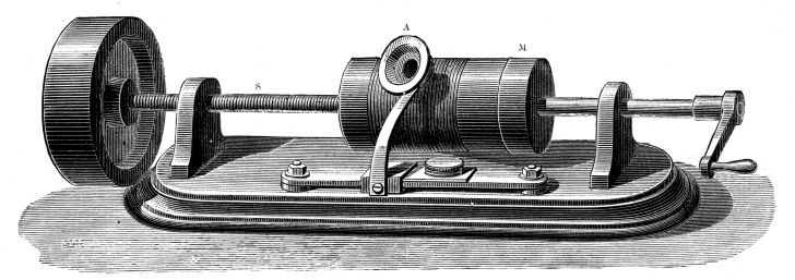 Thomas Edison phonograph drawing. Thomas Edison phonograph drawing.