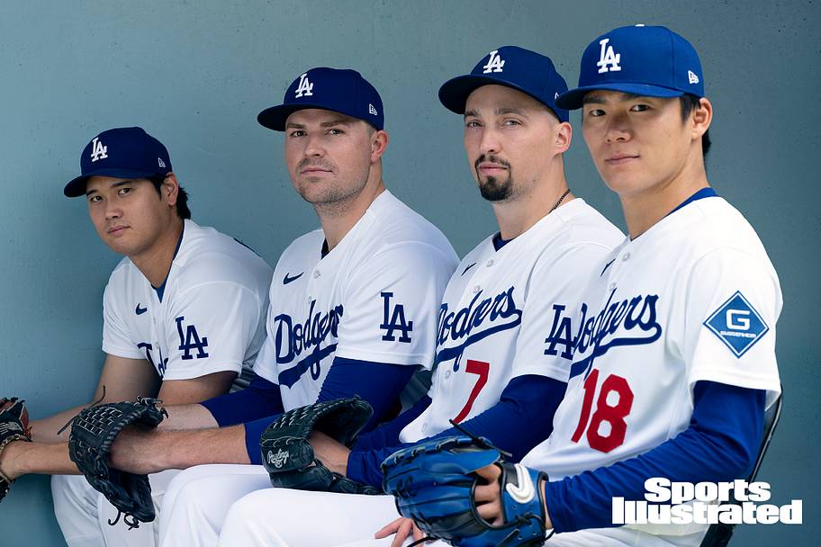 Dodgers top four starters (from left: Shohei Ohtani, Tarik Skubal, Blake Snell and Yoshinobu Yamamoto)