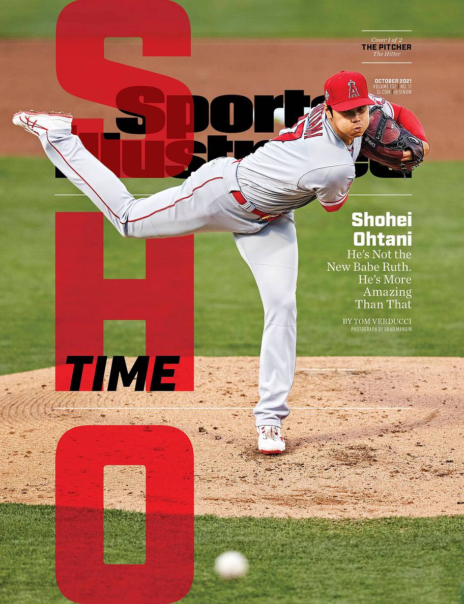 Shohei Ohtani pitching for Angels