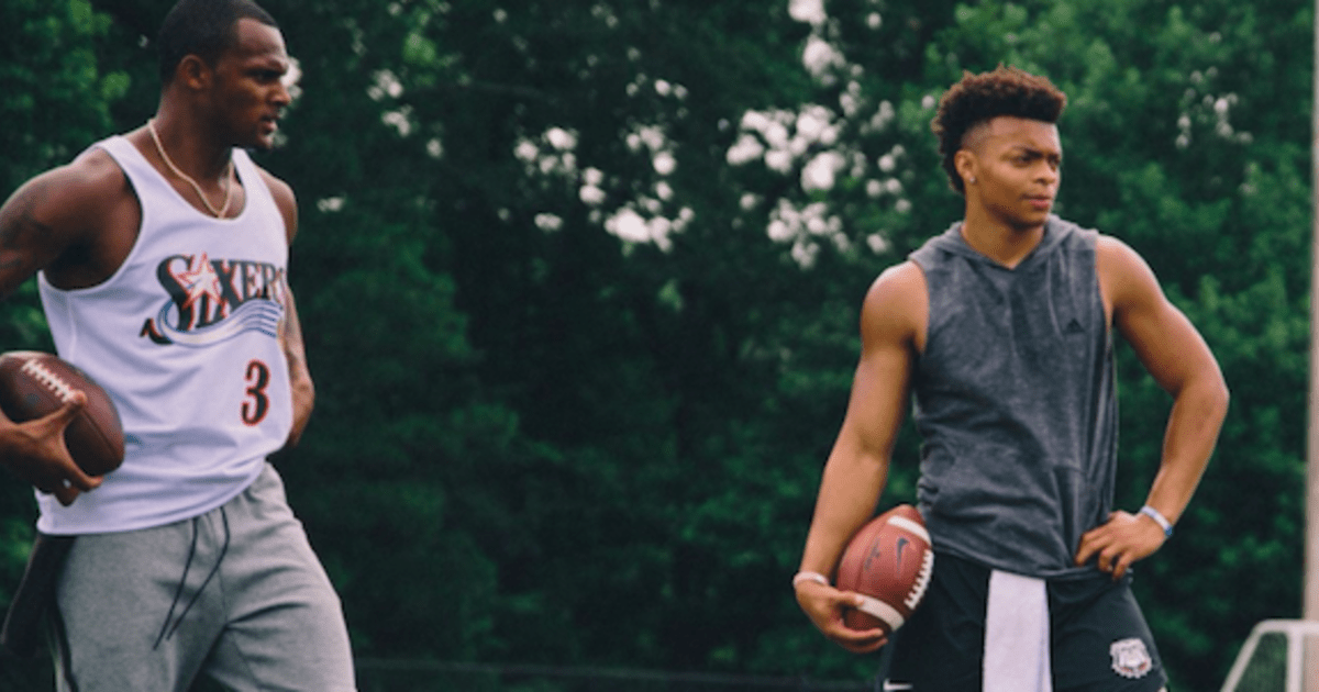 Georgia QB Justin Fields Training With Deshaun Watson and QB Guru 12up Georgia QB Justin Fields Training With Deshaun Watson and QB Guru 12up