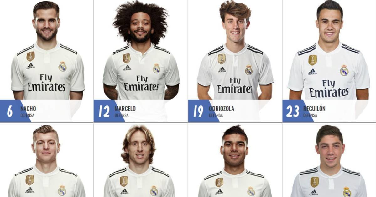 Real Madrid Release Final Squad Numbers for the 2018-19 ...