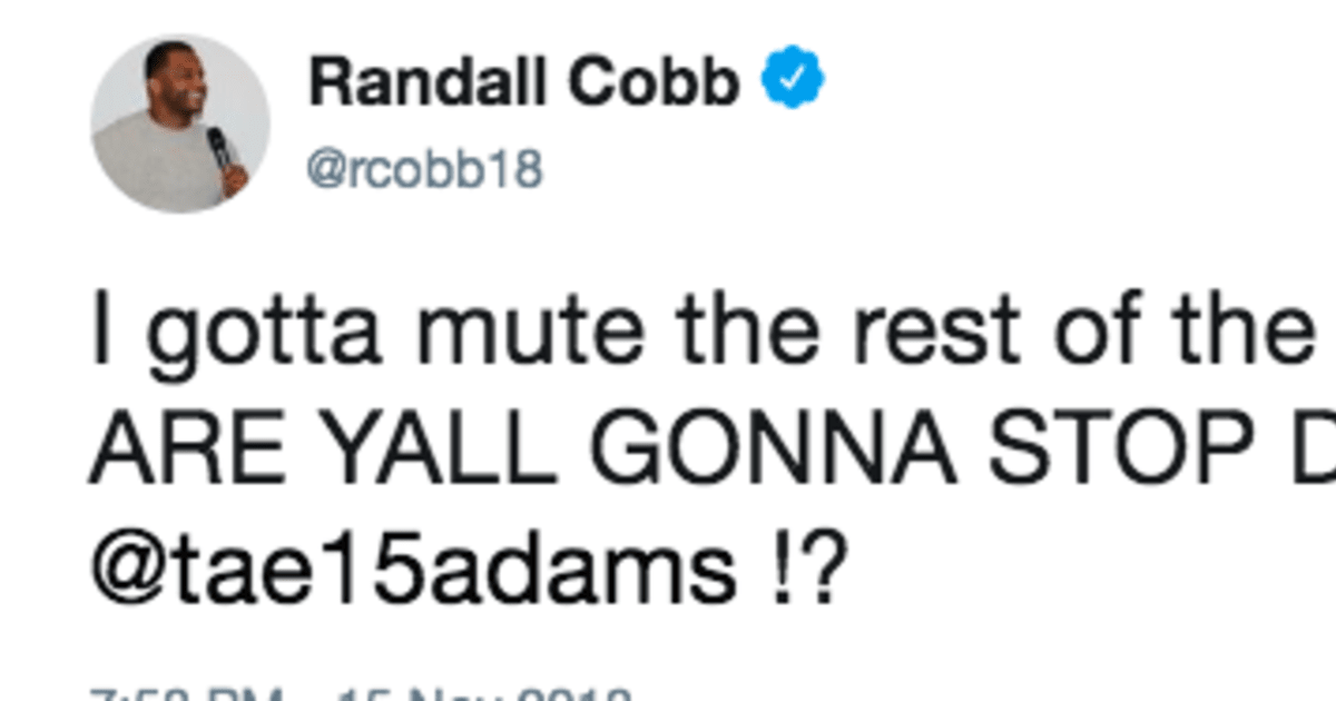 Randall Cobb Calls Out Troy Aikman and Joe Buck for Disrespecting Davante Adams