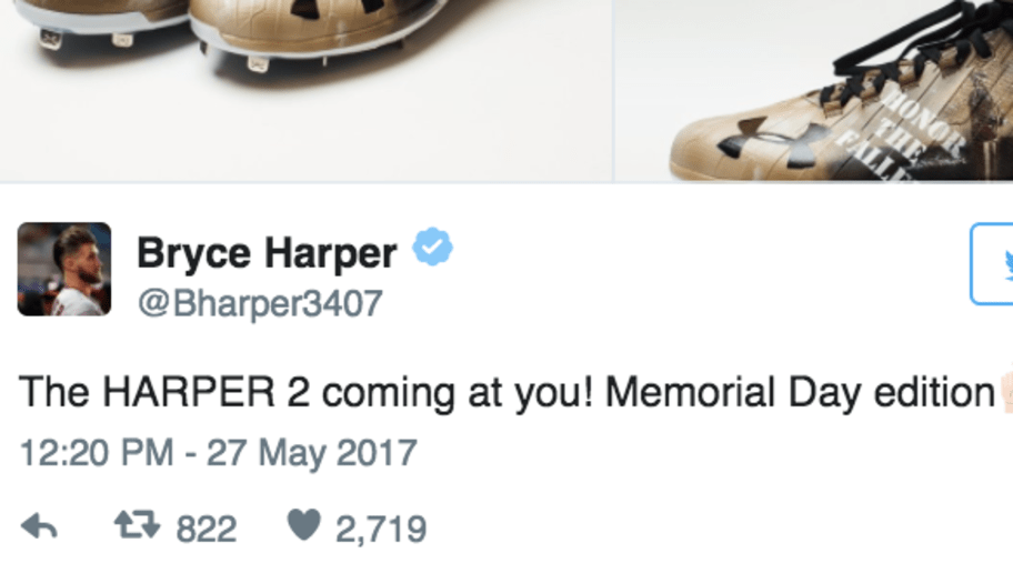 bryce harper camo cleats