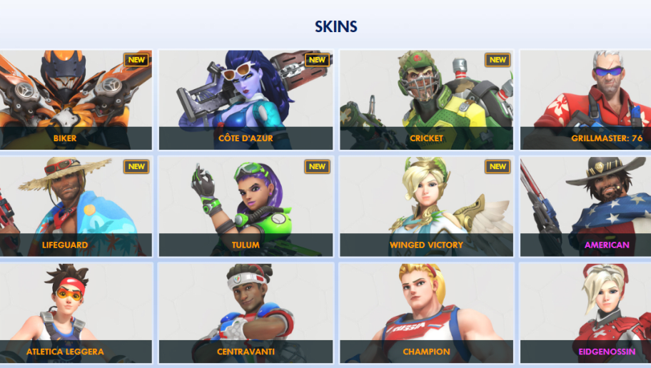 VOTE: Best Overwatch Summer Games Skin | dbltap - 912 x 516 png 382kB