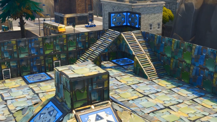 30 07 2018 04 09 am some fortnite battle royale players have made an incredible stadium for no scopes in the new playground ltm - mode arene fortnite png