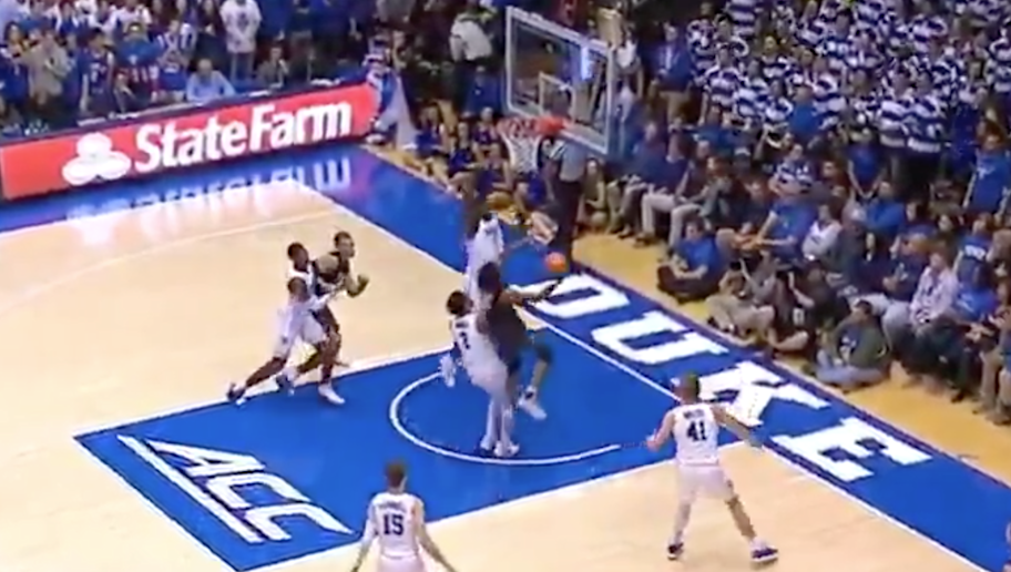 VIDEO: Zion Williamson Builds on Duke Fear Factor With Monster Block Against Army | 12up
