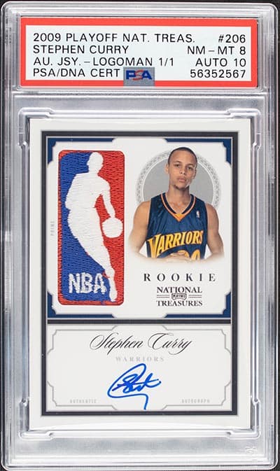 Steph Curry National Treasures Logoman RPA 1/1