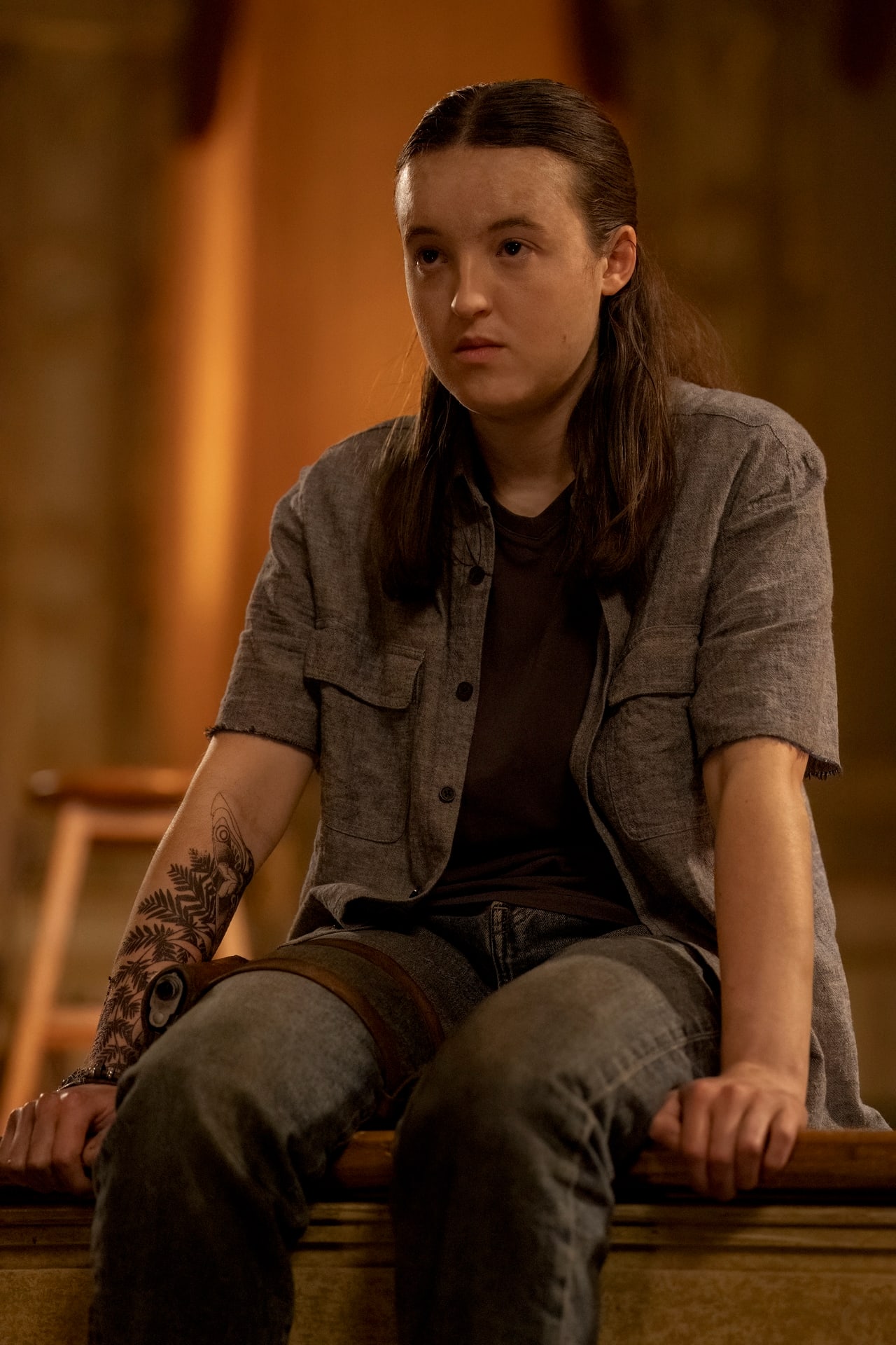 Bella Ramsey as Ellie in The Last of Us season 3.