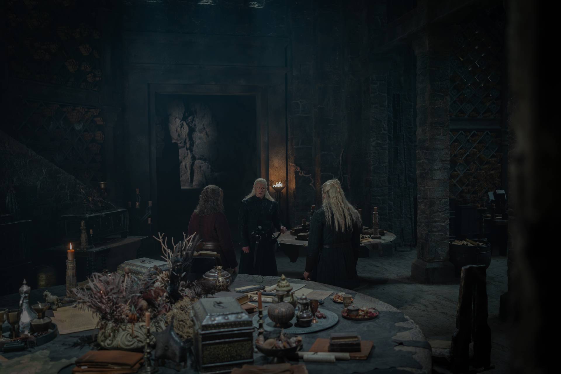 Tom Bennett, Matt Smith, Kieran Bew in House of the Dragon season 3