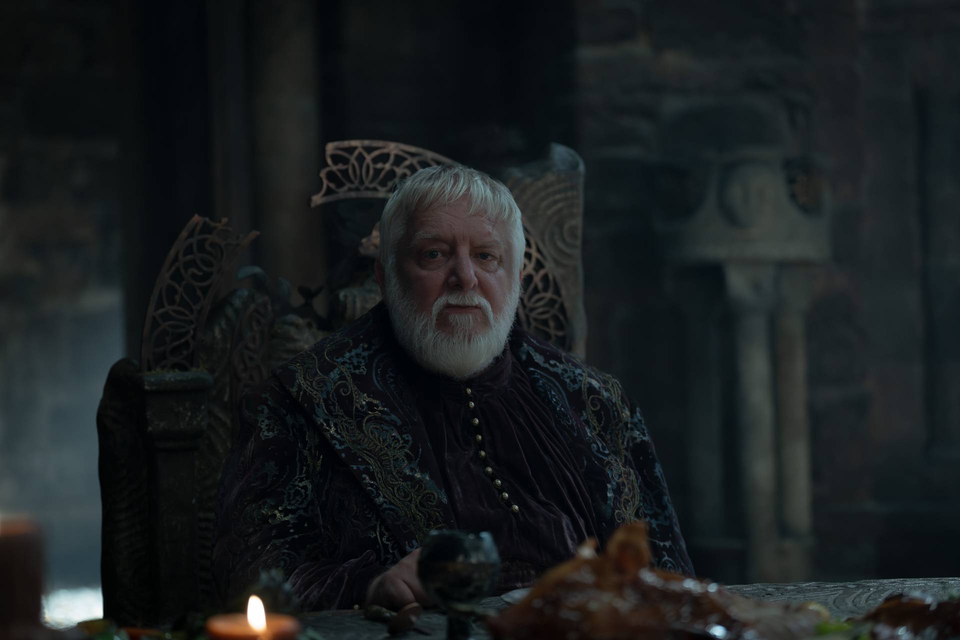 Simon Russell Beale (Simon Strong) in House of the Dragon season 3.