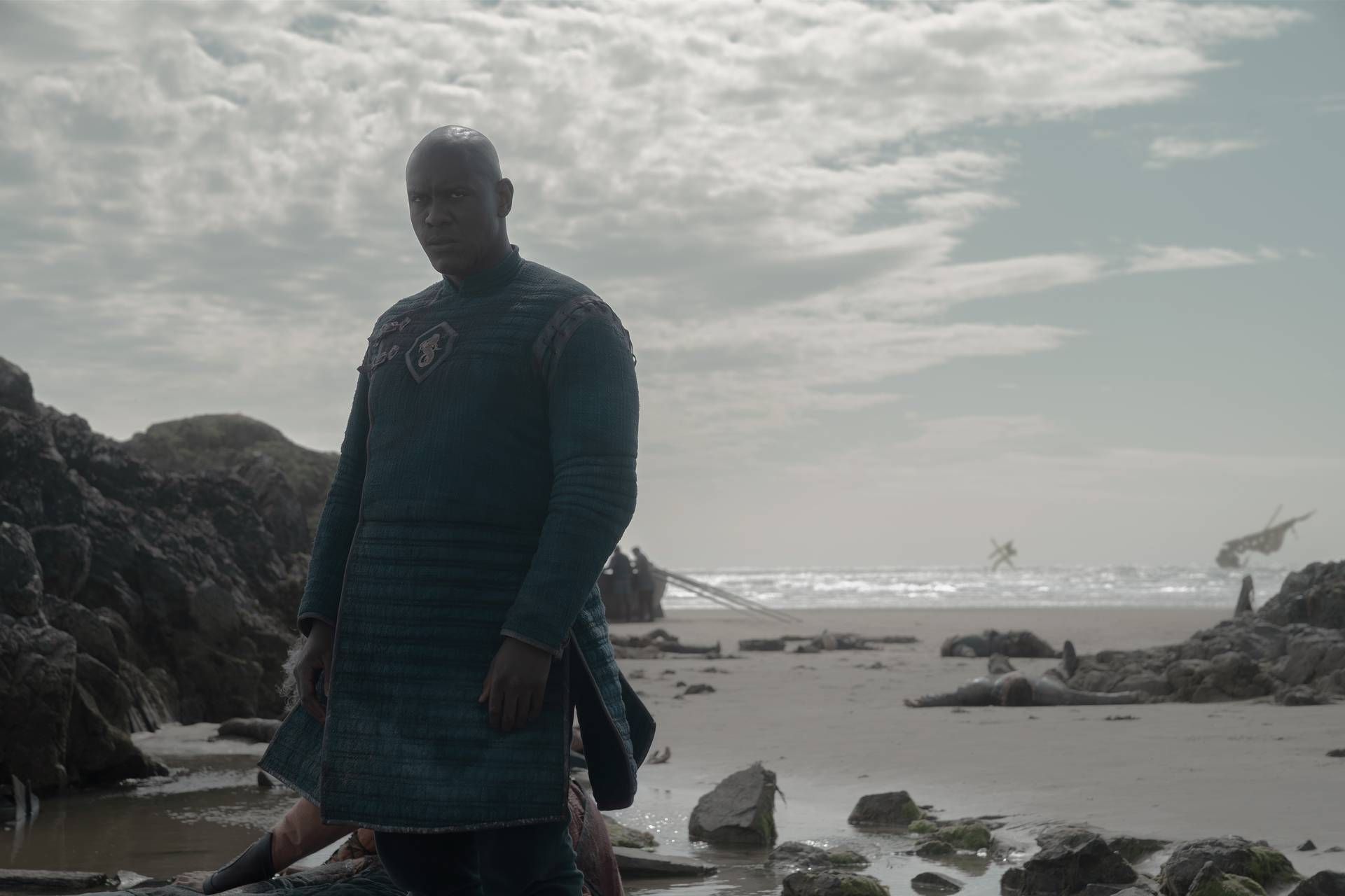 Abubakar Salim (Alyn of Hull) in House of the Dragon season 3.