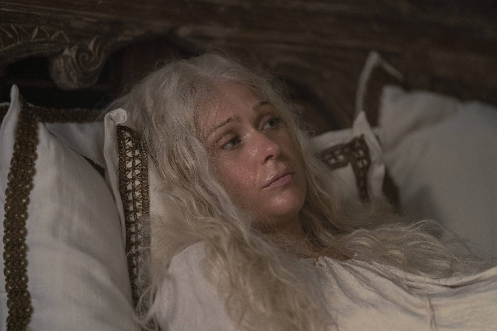 Siân Brooke (Aemma Arryn) in House of the Dragon season 1.