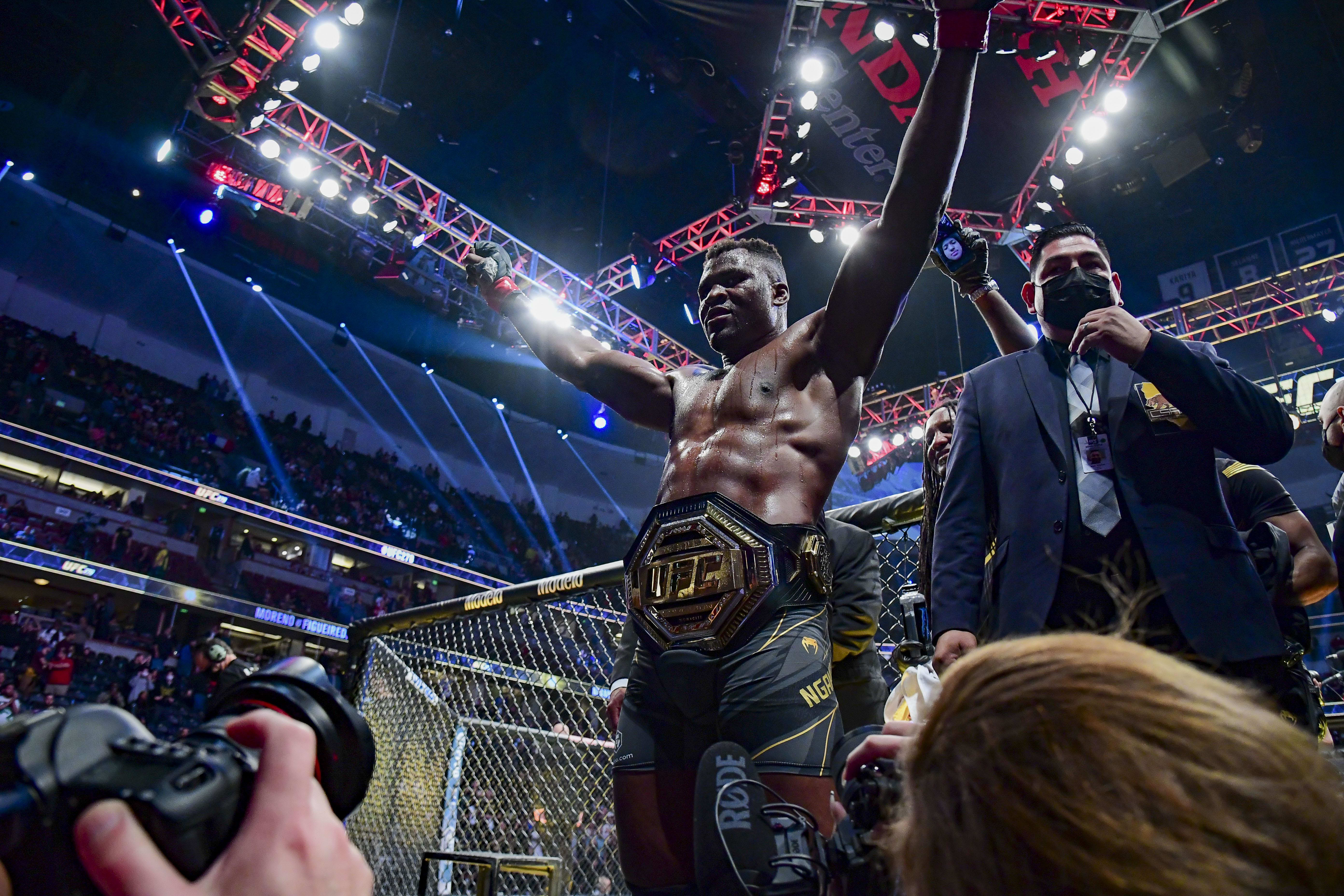 Francis Ngannou previously held the UFC heavyweight title.
