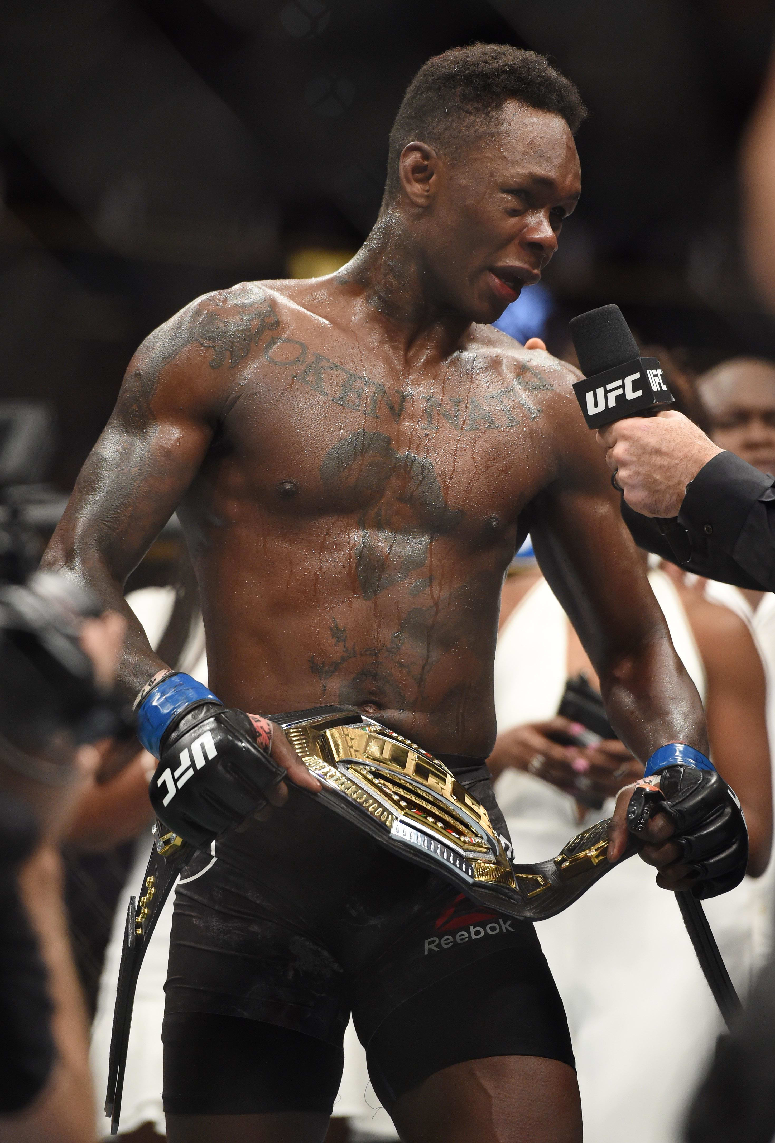 Two-time UFC Middleweight Champion Israel Adesanya.
