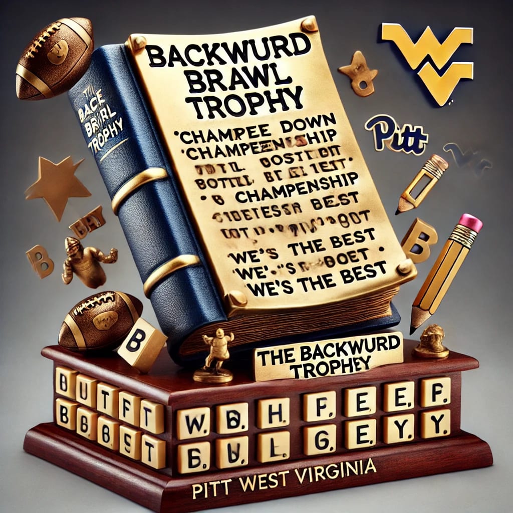 Pitt vs West Virginia trophy