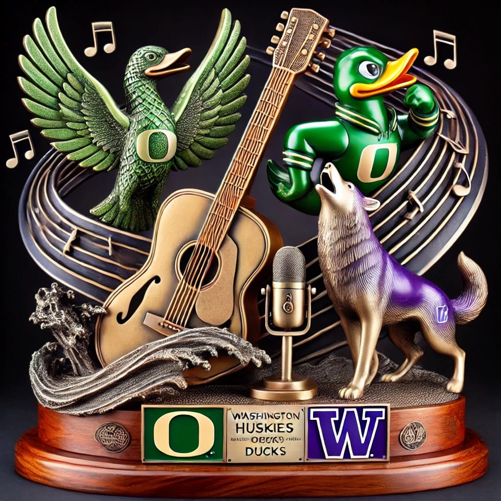 Washington vs Oregon sound of cascadia trophy