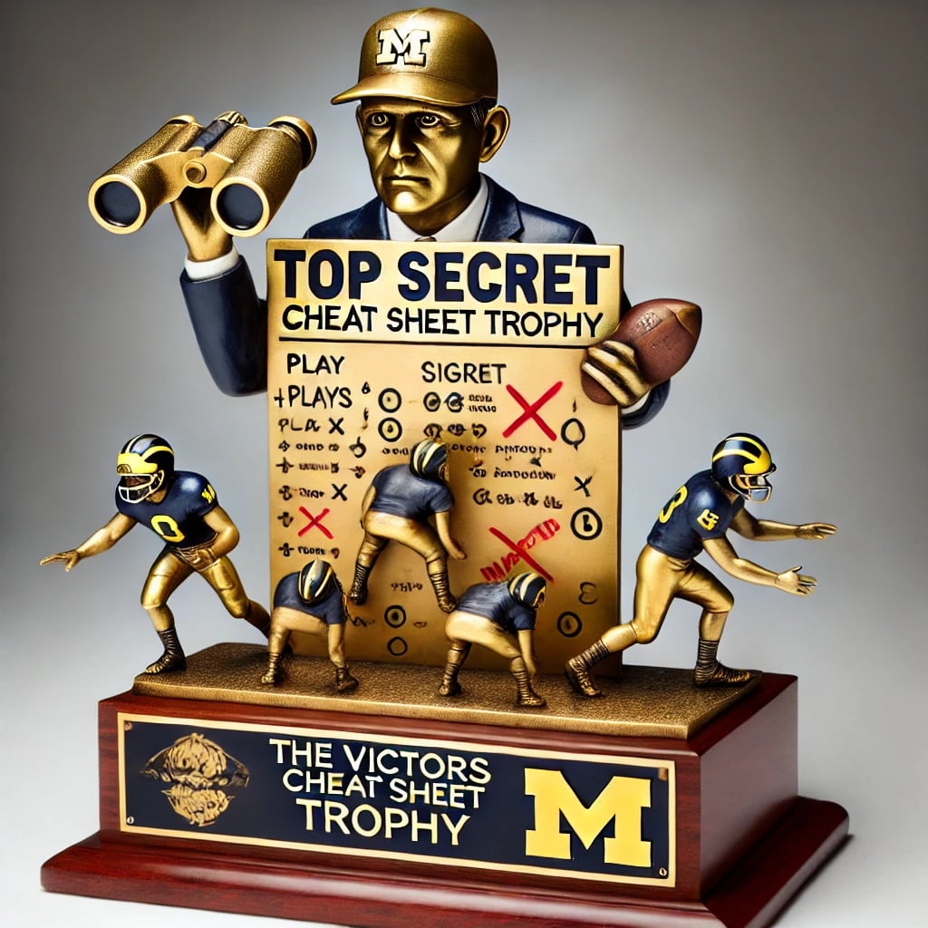 The Victors Cheat Sheet Trophy, Michigan vs Ohio State