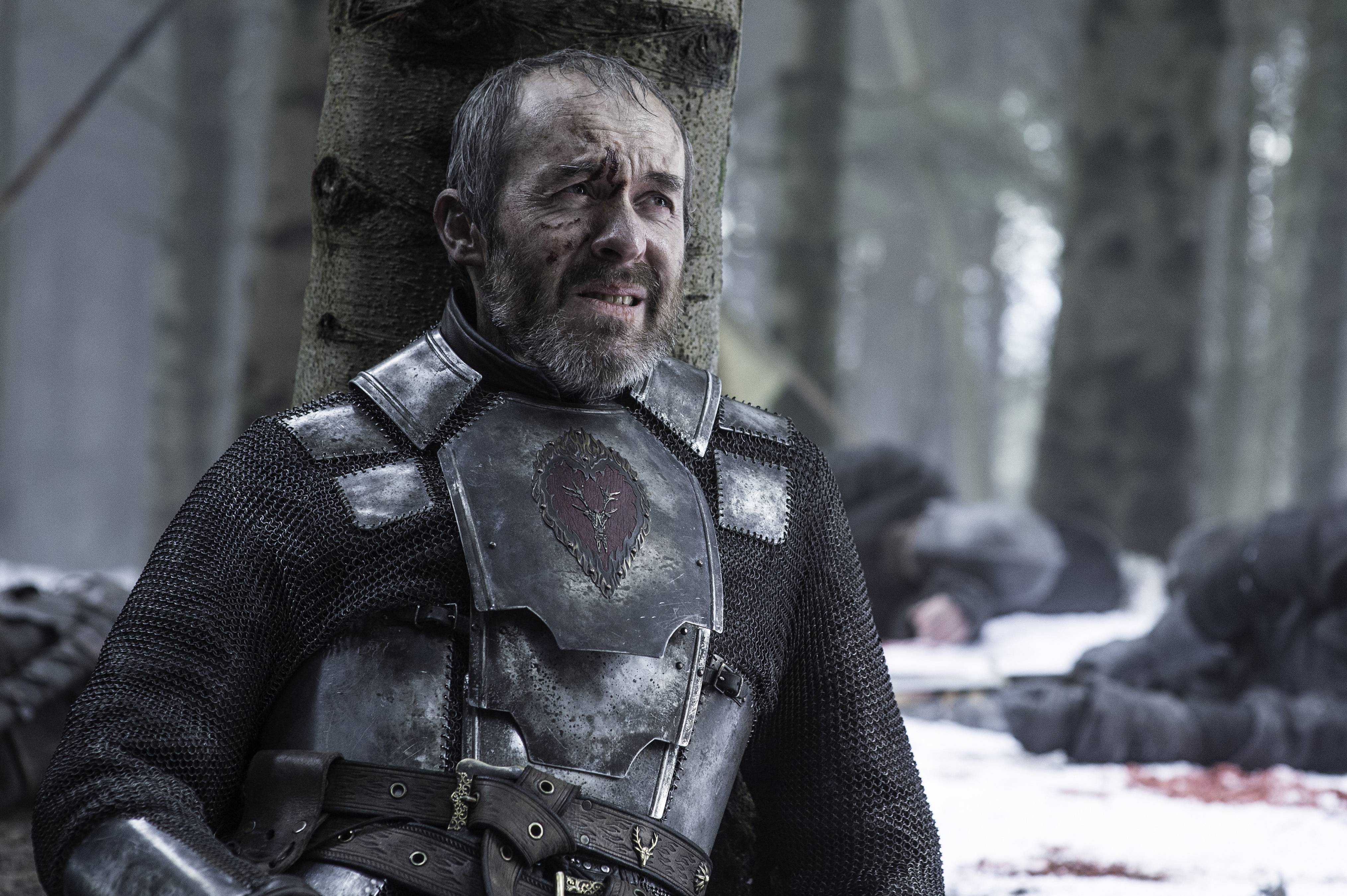 Stephen Dillane (Stannis Baratheon) in Game of Thrones season 5 Episode 10, "Mother's Mercy"