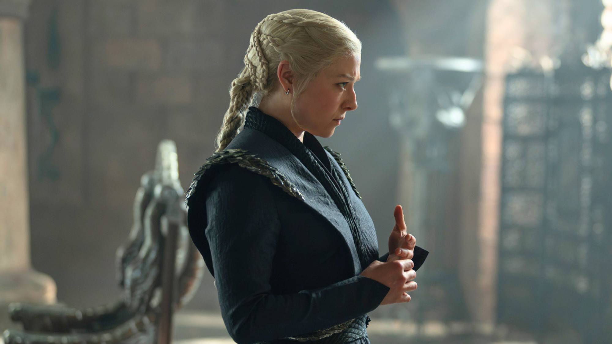 Emma D’Arcy as Rhaenyra Targaryen in House of the Dragon season 3 episode 4. 