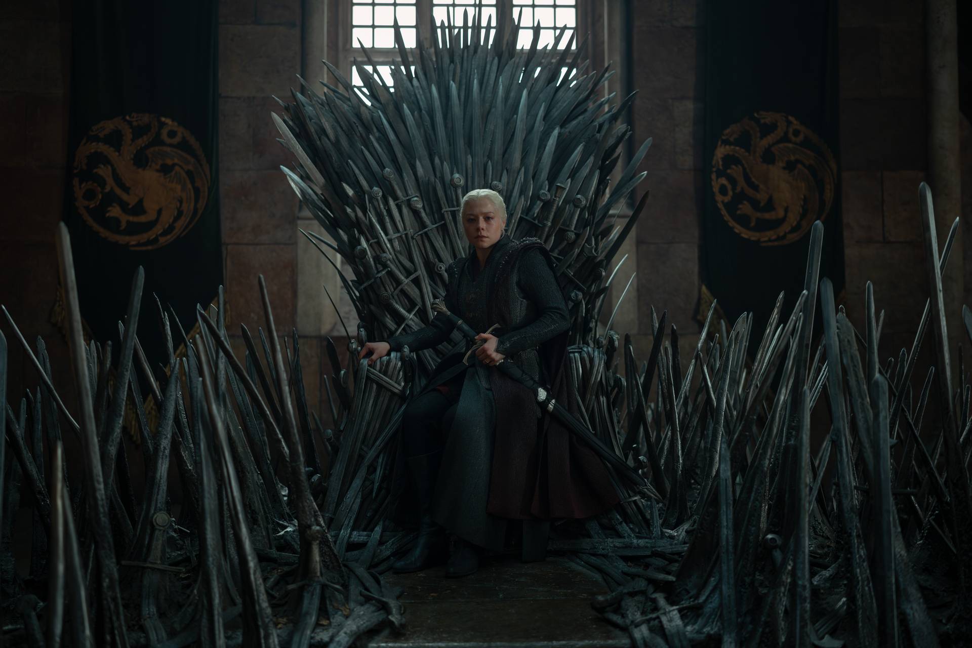 Emma D'Arcy (Rhaenyra Targaryen) in House of the Dragon season 3.