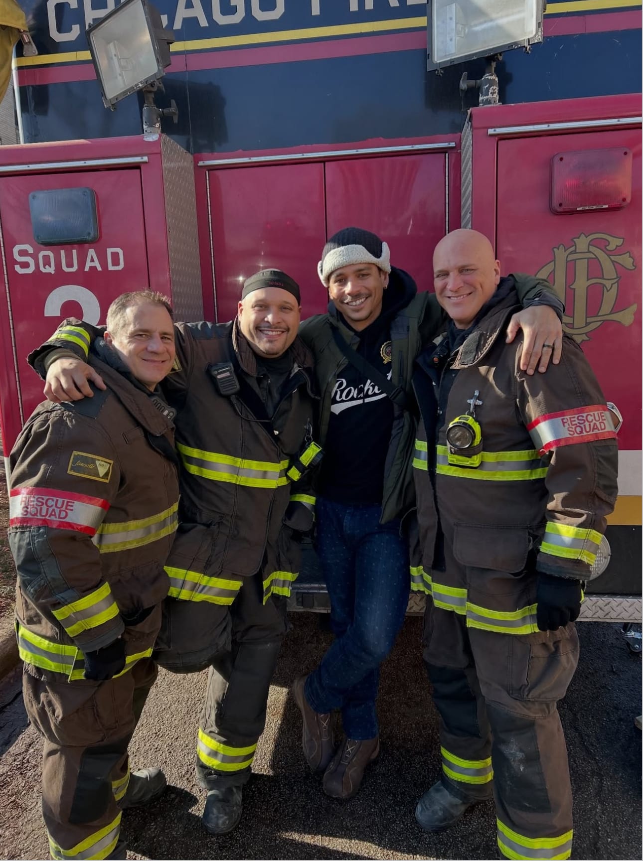 Charlie Barnett returns to Chicago Fire set sparking rumors of Peter Mills' return