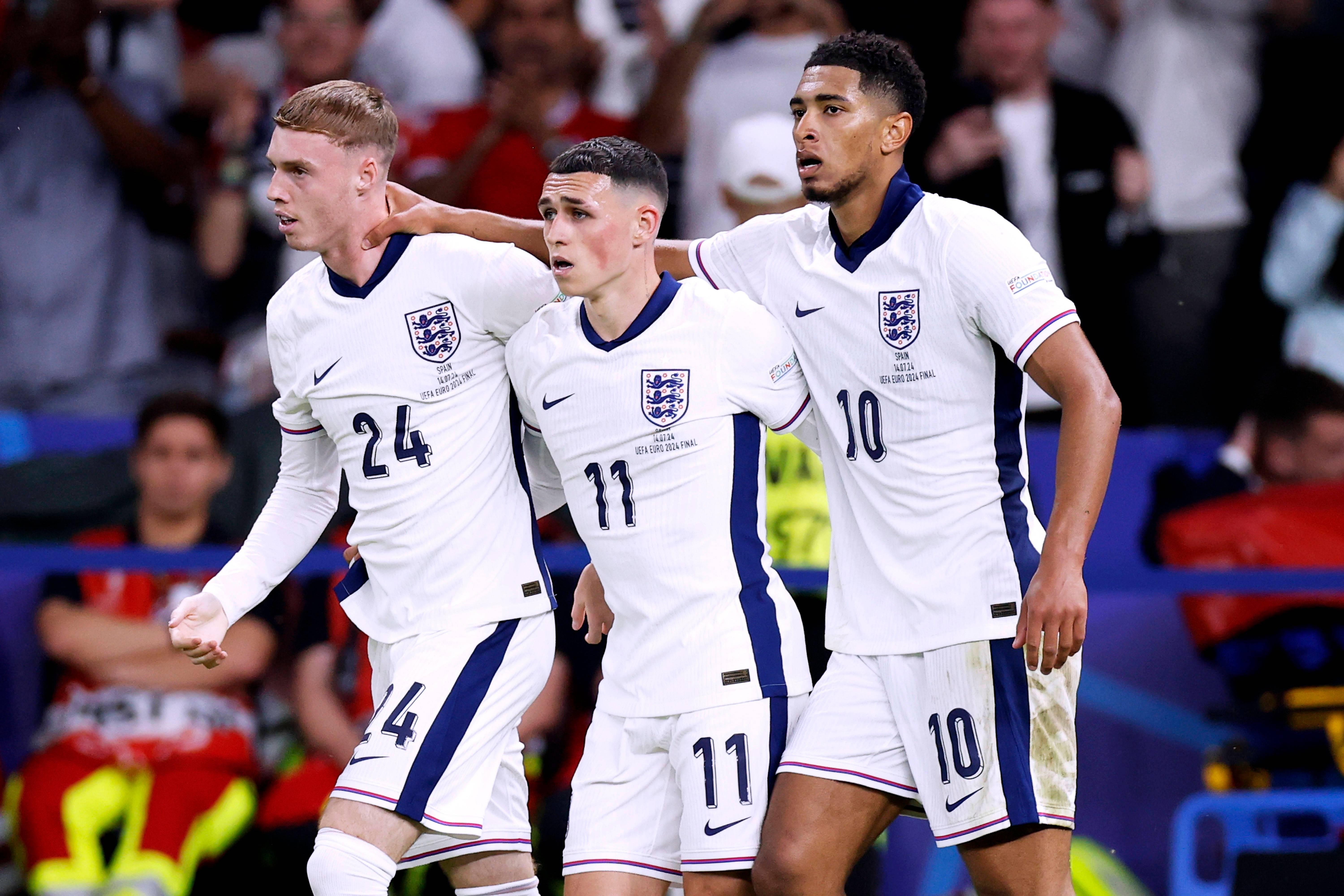 Cole Palmer, Phil Foden, Jude Bellingham