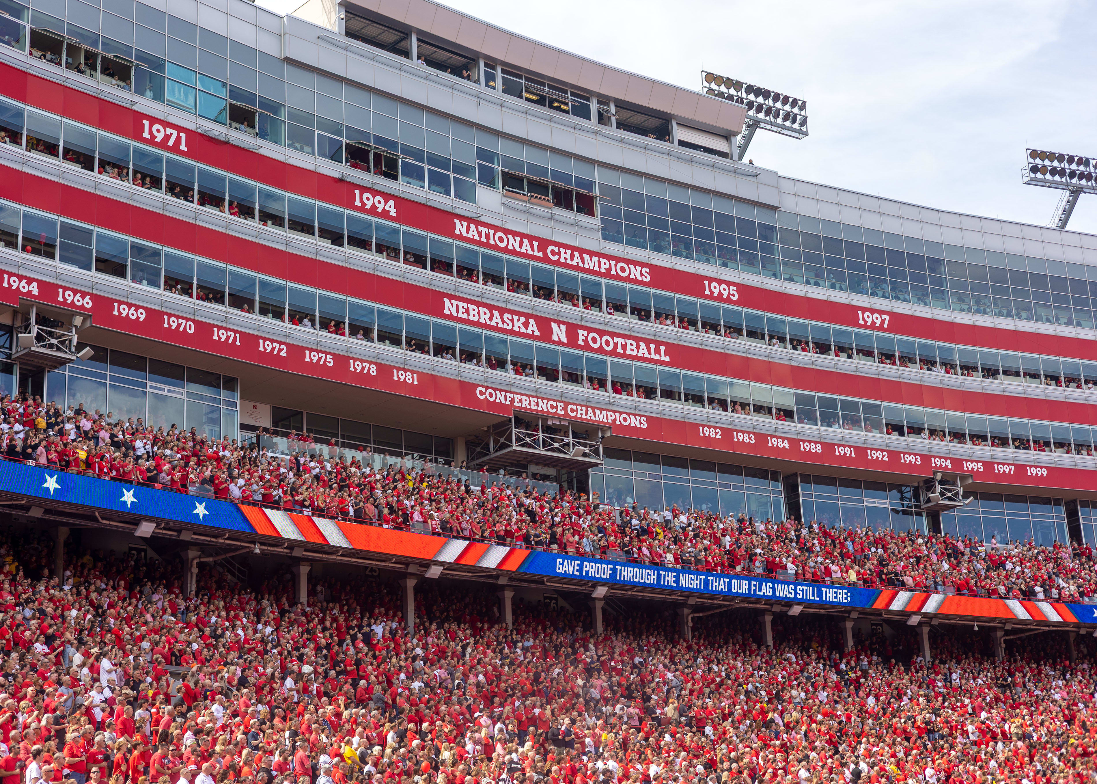 Memorial Stadium holds the longest sellout streak in the nation at more than 400 consecutive games.