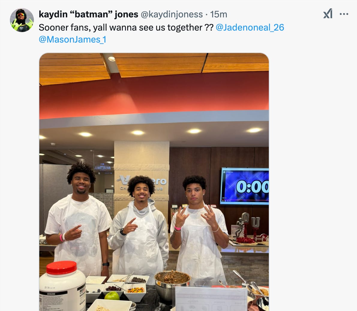 Jaden O'Neal, Mason James and Kaydin Jones