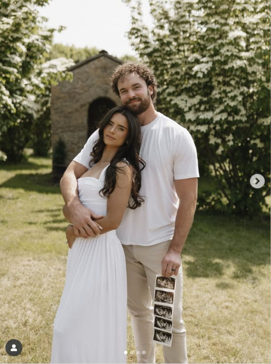 Dawson Knox and wife Alexandra