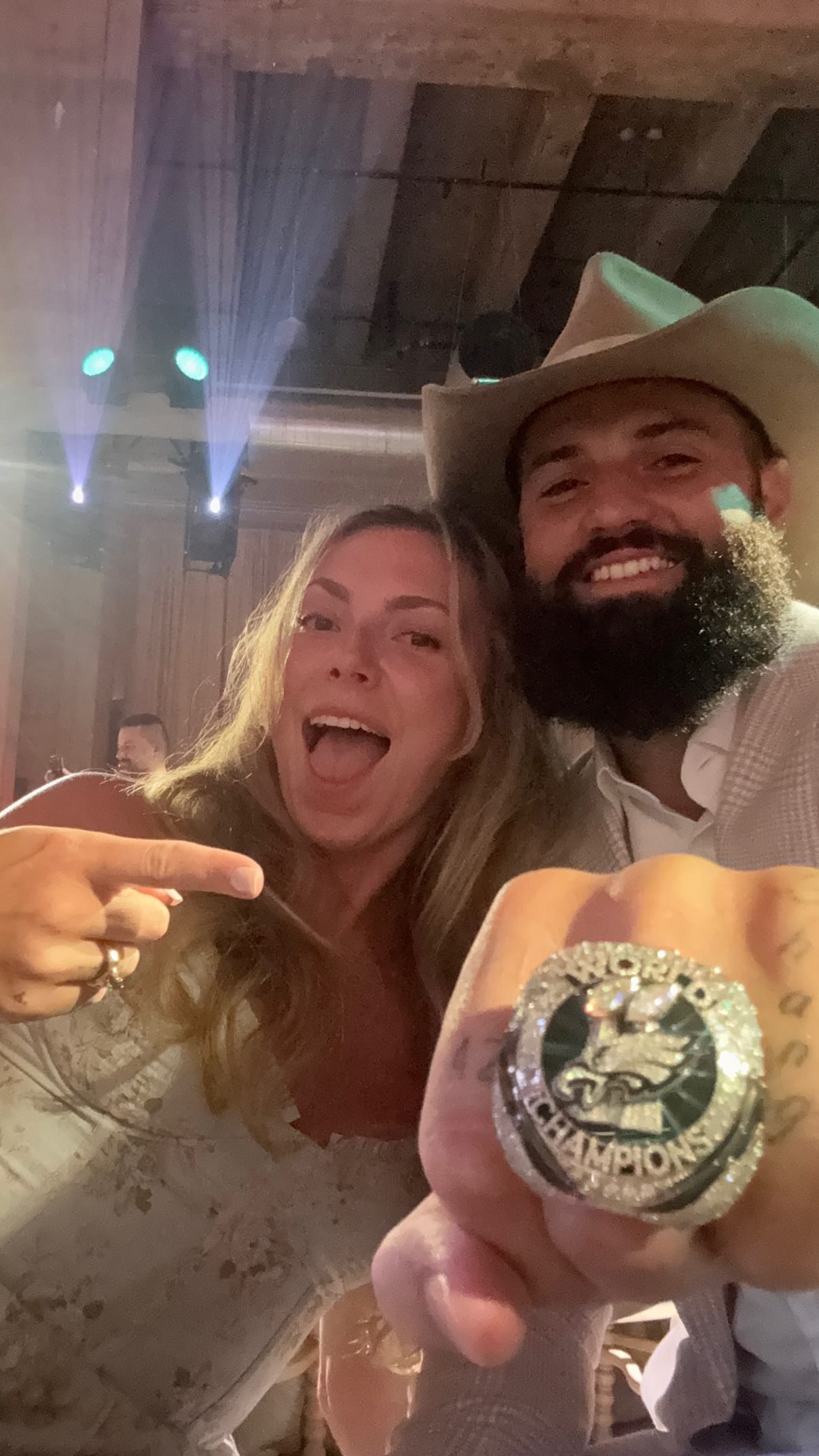 Dallas Cowboys quarterback Will Grier shows off his Super Bowl 59 ring. Dallas Cowboys quarterback Will Grier shows off his Super Bowl 59 ring.