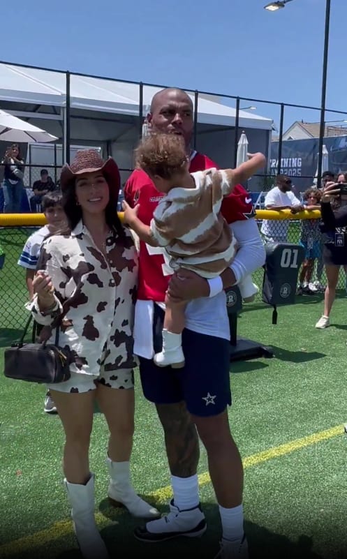 Dallas Cowboys quarterback Dak Prescott and fiancee Sarah Jane Ramos