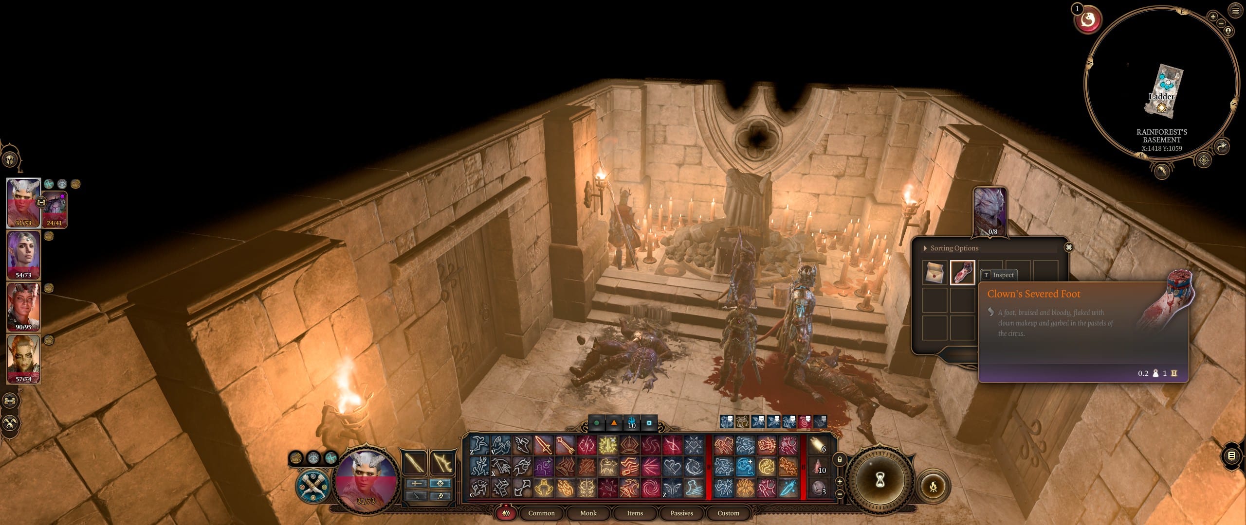 A basement containing Dribbles' foot in Baldur's Gate 3