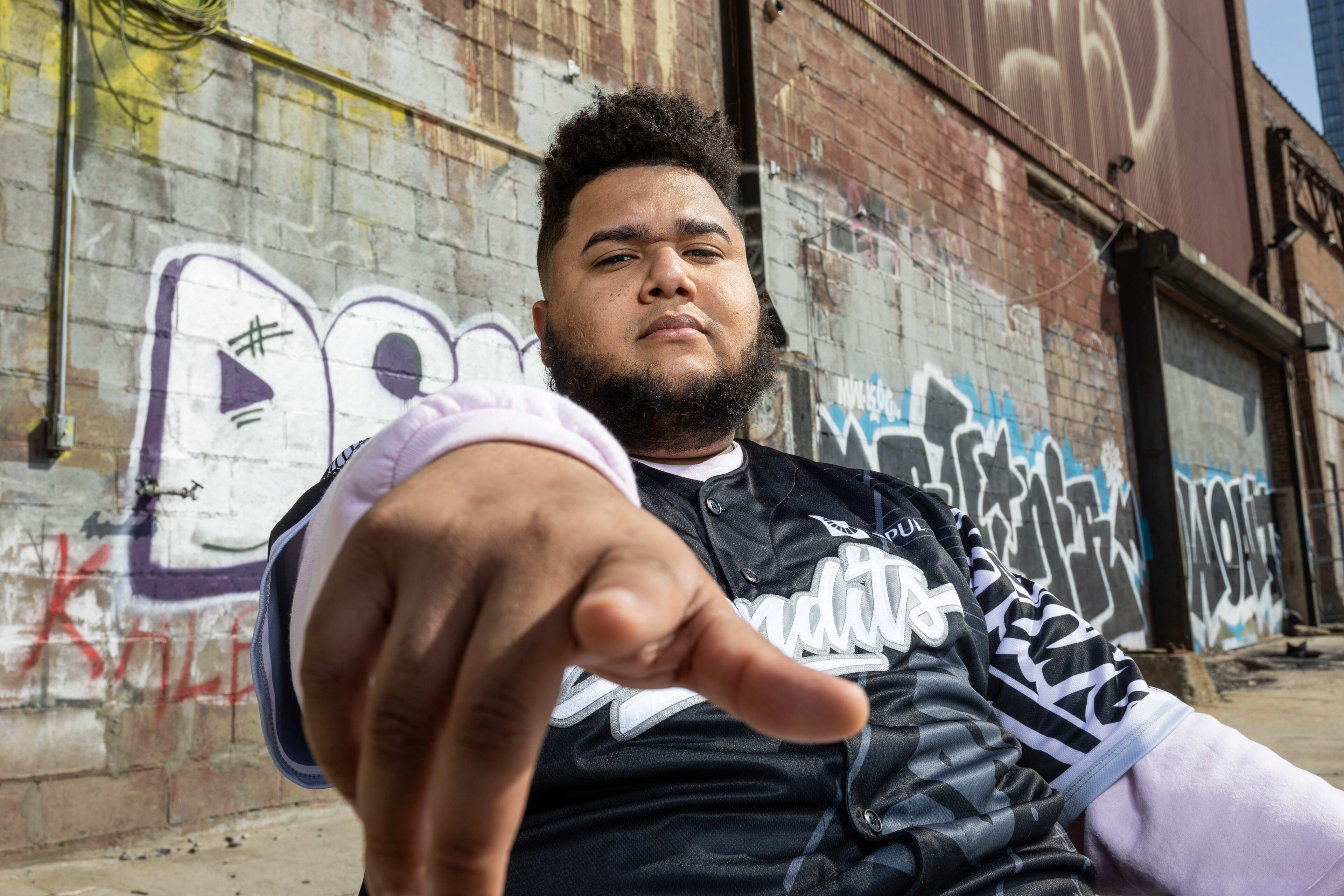 MenaRD poses for a portrait during the Red Bull Kumite in New York City, USA on March 15, 2024.