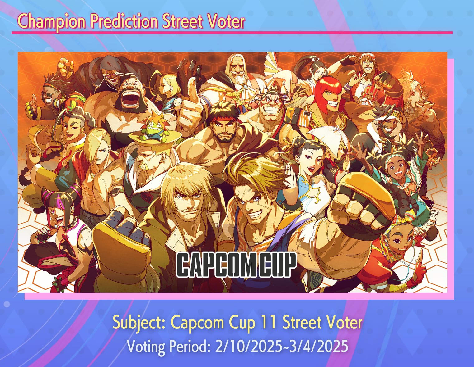 Capcom Street Voter Capcom Cup 11