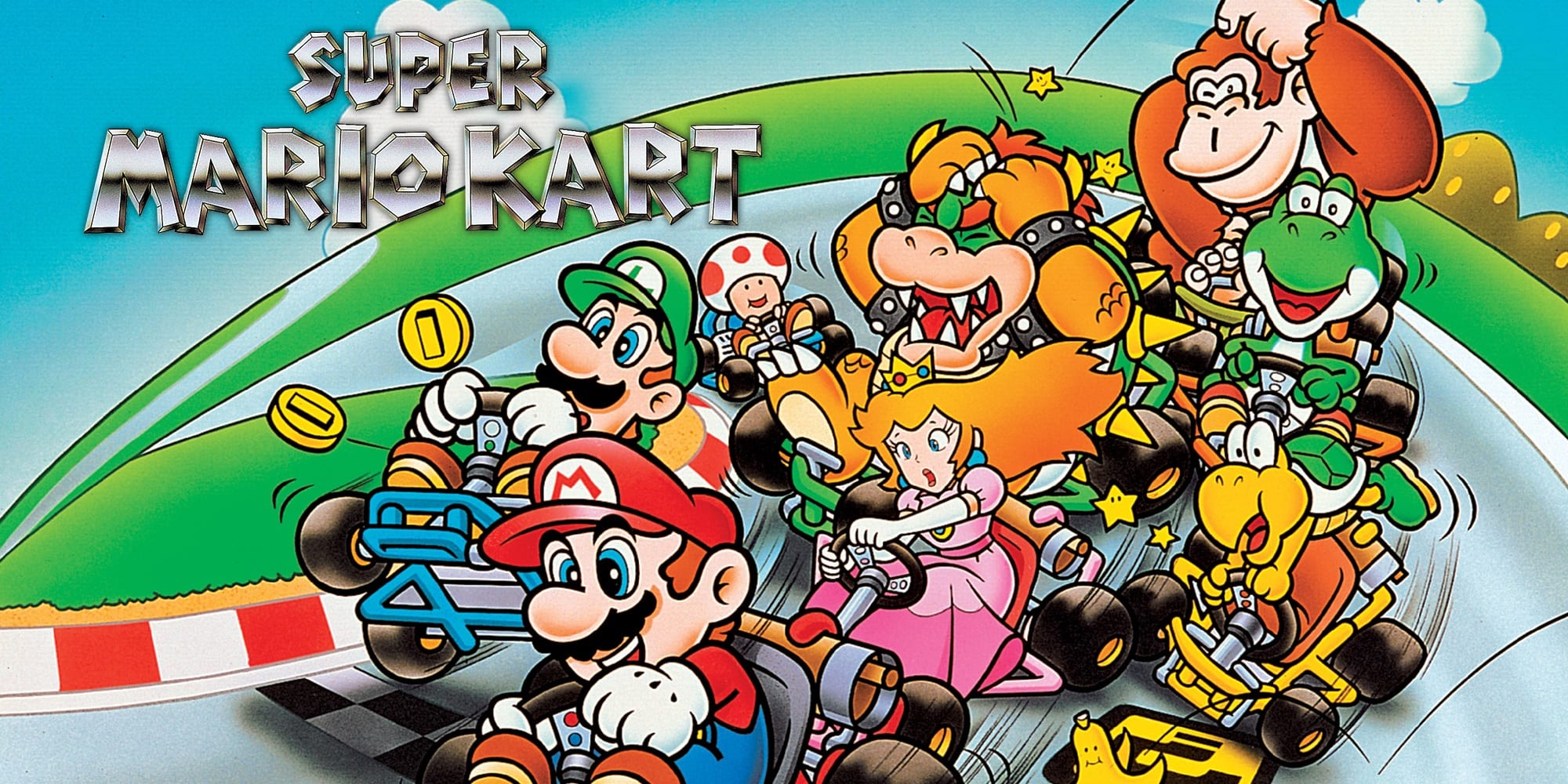 super mario kart banner
