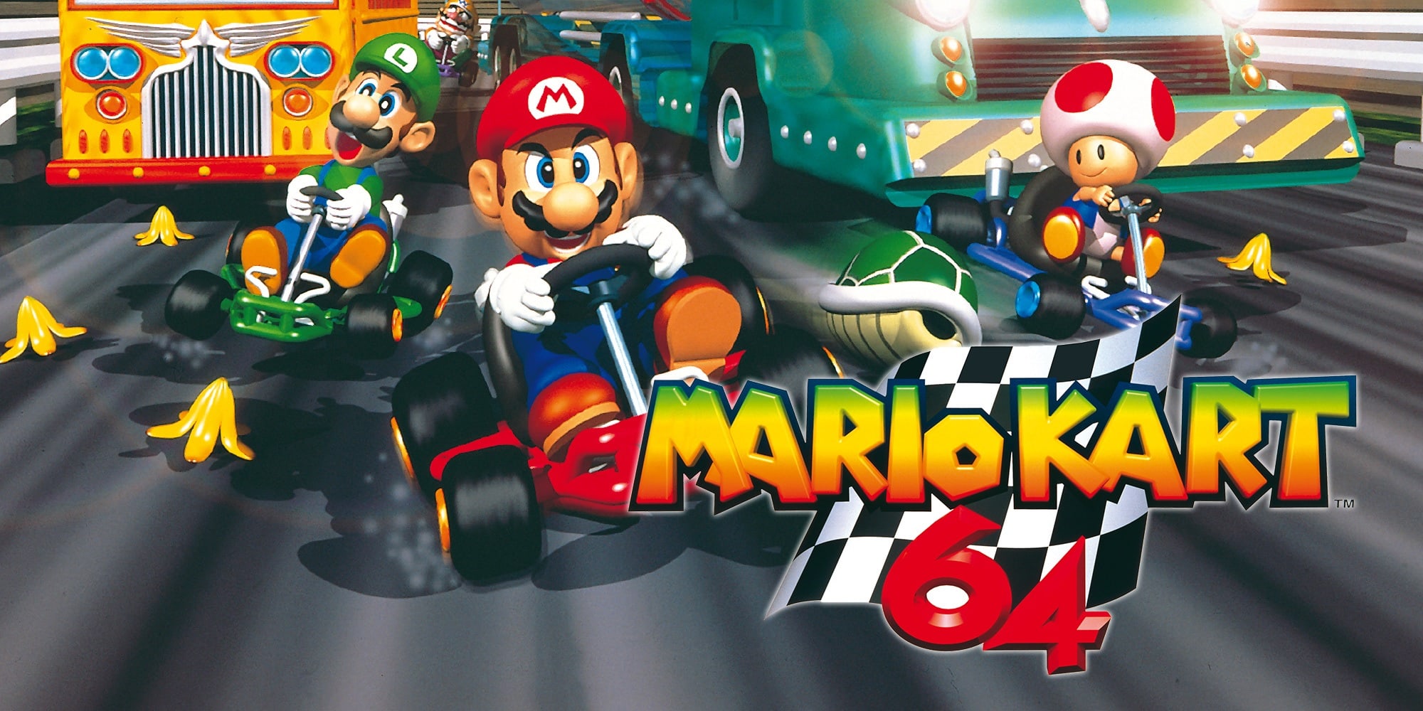 mario kart 64 banner